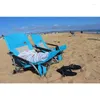 Mobilier de Camp pour adultes, chaise de plage basse, pliable, Portable, pour Concert, enfants, bateau, sable avec porte-gobelet, sac de transport, Camping en plein air