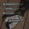 Chaussettes de travail en plein air pour hommes, mélange de coton évacuant l'humidité, pied rembourré, talon et pointe renforcés 240108