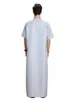 Ethnic Clothing Summer Abayas Eid Musulman De Mode Homme Man Abaya Muslim Dress Robe Saudi Arabia Kleding Mannen Kaftan Oman Islam