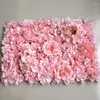 Decorative Flowers Artificial Silk Rose Flower Wall For Home Party Market Decoration Backdrop Panel Wedding Background Decor Arch