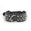 Halsbanden Verstelbare Brede Spiked Halsband Klinknagel Pu Leer Kat Duurzaam Spike Studded Huisdier Voor Kleine Middelgrote Rassen Drop Del Otcxi