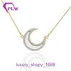 Fashion Car tires's designer necklace heart Cold and indifferent Instagram style female planet collarbone design sense gold With Original Box Pan