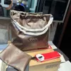 Torebka Crescent Bag worka śmieci Nowa skórzana torba na torbę dla kobiet duża pojemność jedno ramię duża torba zaawansowana torba łańcuchowa