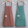 Apron household kitchen home and abroad pure cotton women net red summer thin catering special work clothes kitchen 240108