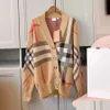 Pulls pour femmes Pull Automne Col Rond Rayé Mode À Manches Longues Femmes Haut De Gamme Jacquard Cardigan Manteaux À Tricoter Drop Livraison Ap Otvet