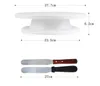 Kits de décoration de gâteaux fournitures accessoires de cuisson 52-en-1 avec support de plateau tournant à gâteau, pointes de gâteau numérotées, spatule plus lisse à glaçage, passepoil BJ