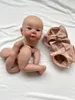 NPK 19inch Already Finished Painted Reborn Doll Parts Juliette Cute Baby 3D Painting with Visible Veins Cloth Body Included 240108