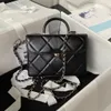 Caixa espelho alça desiginer saco qualidade dupla bolsa cruz bolsas femininas oficial original importado couro genuíno de franch