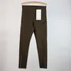 lu-066 Pantaloni da yoga Allinea collant multitasche a vita alta spazzolati su entrambi i lati Corsa in sella con colture a punti riflettenti lulumon