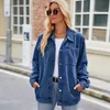 Autumn Winter Fashion Long Sleeve Denim Jacket For Women Casual Loose Ladies Jeans Coat S-XL Drop 240104