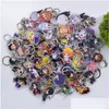 Porte-clés Longes Porte-clés 100pcs / lot Des centaines de styles Acrylique Porte-clés Porte-clés de haute qualité Chibi Pendentif Porte-clés Accessoire Dhkah