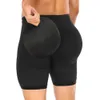 S-6XL Men Tummy Control Shorts Hip Lift Pads Shapewear Thigh Slimming Body Shaper Boxer Butt Lifter Padded Underwear Panties 240108