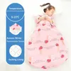 Four Seasons Round Bottom Baby Sleepsack Removable Sleeve Boys Sleep Sack Girls Baby Kids Children's Sleeping Bags 240108