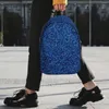 Ryggsäck lite blå glitter ryggsäckar pojkar flickor bokväska tecknad barn skolväskor bärbar dator rygg axel väska stor kapacitet