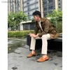 Giubbotti da uomo 2023 Autunno Cappotto multitasche da uomo di media lunghezza Slim Fit sottile giacca a vento ampia vita avvolto cappotto casual T240109