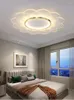 Luzes de teto Lâmpada de quarto aconchegante e romântica flor simples e moderna sala principal