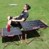 Aluminium Foldable Camping Table Outdoor Portable For Ultralight Beach Hiking Climbing Fishing Picnic