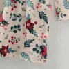 Girlymax – robe de noël pour petites filles, imprimé Floral, avec poches, longueur aux genoux, vêtements pour enfants