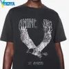 Yiciya Classic Eagle Printing Y2K Top Woman Clothing High Street Vintage T Shirt للنساء