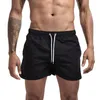 Shorts masculinos verão casual ginásio fitness secagem rápida moletom correndo treinamento basquete calças curtas masculino diariamente