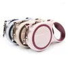 Dog Collars Automatic Leash Two-color Walking Pet Supplies Beautiful And Fashionable Multi-colored