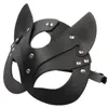 Porno Fetish Testa Maschera Frusta BDSM Bondage Restrizioni PU Pelle Gatto Maschera di Halloween Gioco di ruolo Giocattolo del sesso Per uomini Donne Giochi Cosplay 240109