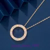 Collier de pneus de voiture colliers de coeur pendentifs de bijoux collier de crêpes en or créatif petit et minimaliste lumière luxe plein ciel avec boîte d'origine