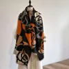 Shawl 2024 New Style Outwear High End Internet Celebrity Dual Purpose Warm Versatile Scarf Women's Winter Cloak