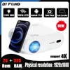 Projectors Ditong Projector 4K med WiFi 6 och Bluetooth Auto Keystone Auto Focus Home Theater FHD Native 1080p Outdoor Moviel240105