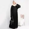 Этническая одежда, Ближний Восток, Турция, Дубай, однотонное платье-халат больших размеров, традиционные мусульманские женские халаты