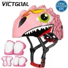 Cykelhjälmar Victoal Kids Bicycle Helmet Children Sports Safety Cycling Hjälm Knä ELBOW PAD SETS Balans Bike Roller Skating Hjälm Guardl240109