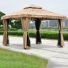 Garden Buildings Outdoor Rain Shed Farmhouse Thatched Tent Homestay Pavilion Leisure Courtyard Sunshade Cooling