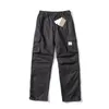 Men's Pants Kaha Cargo Fashion Casual Washed Multi-pocket Vintage Straight Drum Drawstring Leg