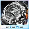 LIGE Men Military Watch Digital 50m Waterproof Wristwatch LED Quartz Clock Sport Watch Male Big Watches Men Relogios Masculino