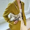 Torby w talii 2024 PVC Transparent łańcuch torebki Summer Fashion Candy Kolor przenośna torba na ramię