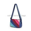 Schoudertassen Nieuwe Casual Dames Kussen Crossbody Tas Adelaarskop Gekleurde Regenboog Schoudertas Handbacatlin_fashion_bags