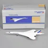 1400 Concorde Air France Modelo de avión 1976-2003 Avión de pasajeros Aleación Diecast Air Plane Modelo Niños Regalo de cumpleaños Colección de juguetes 240108