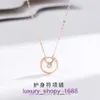 Topkwaliteit autobanden ketting voor dames online winkel Amulet ketting dames S925 sterling zilver licht luxe minderheid senior Fritillaria met originele doos