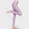 Women's Pants Large Size Shiny Gloss Leggings Ultra-thin Nine-point Pencil Women Fashion High Waist Elastic Tights Trousers Quality