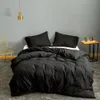 Bonenjoy Bettbezug, Queen-Size-Größe, schwarze Farbe, Bettwäsche, Bettdecke, King-Size-Bett, Mikrofaser-Bettbezug, Kissenbezug, Bestellung 240109 erforderlich