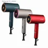 Sèche-cheveux Vente chaude sèche-cheveux pliable 1800 W puissant séchage rapide température constante Ion négatif 220 V ou 110 V sèche-cheveux Q240109