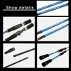 Goture MML Double Tips Spinning Casting Carbon Fiber Fishing Rod 18m 21m 24m Lure Rod For Saltwater Freshwater 240127