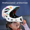 Fahrradhelme Kinder Integralhelm Casco Mtb USB-Licht Abnehmbare Kinder Fahrrad Radfahren Sicherheit Balance Fahrradhelm Fahrradausrüstung 2023L240109