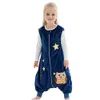 Halloween enfant flanelle dessin animé chaud vêtements de nuit barboteuse hiver sac de couchage bébé vêtements fille pyjamas enfant en bas âge garçons enfants combinaisons 240108