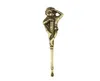 Bellissimo materiale in ottone bronzo Scimmia Earpick Dab Dabber Accessori per fumatori Cucchiaio in metallo Strumenti per cera Scoop Narghilè Shisha Pendan fai da te4176832