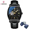 Wristwatches CHENXI 8815A High End Full Automatic Fashion Square Hollow Out Men's Waterproof Mechanical Watch