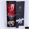 Couronnes de fleurs décoratives à la main Rose Bouquet Savon Fleur Saint Valentin Noël Mère Cadeau Année Artificielle Drop Livraison Hom Dhe1F