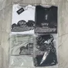 Mens Trapstar T Shirt Nakış Kısa Kol Kıyafet Şönil Trailsuit Siyah Pamuk Londra Sokak Giyim S-2XL 4ZMR5