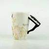 Mugs Novelty 220ml Piano Ceramic Cup Music Note Milk Juice Lemon Mug Coffee Tea Cup Christmas New Year Gift YQ240109