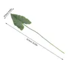 Decorative Flowers 2pcs Artificial Plant Leaf Decors Desktop Vase Greenery Stems